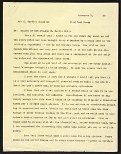 Thumbnail of the first page of the facsimile for Re: Knight of the Sea.